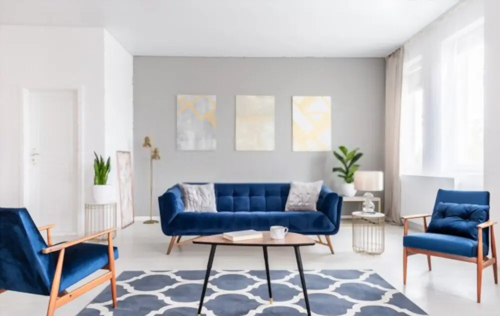 BLUE VELVET COUCH
