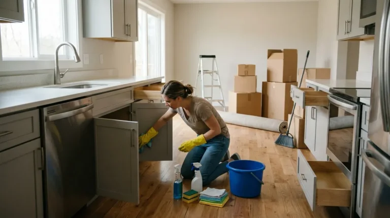 Deep cleaning new house