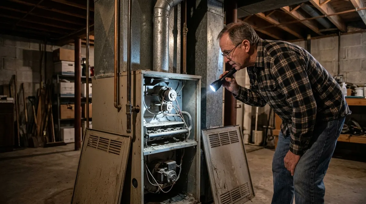 Furnace warning signs inspection