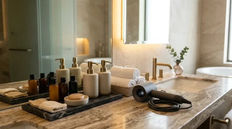 Hotel bathroom accessories