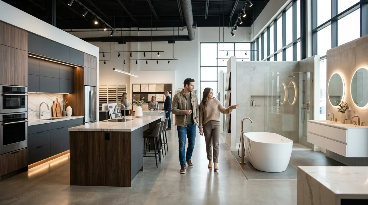 Kitchen bathroom showroom