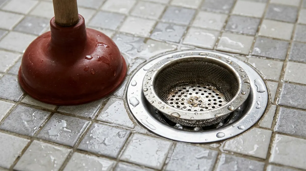 Shower drain clog prevention